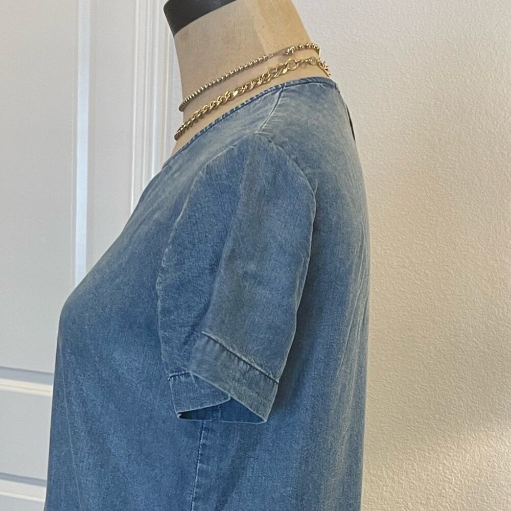 CLUB MONACO Denim Lyocell Shirt Top size XS - Picture 5 of 10